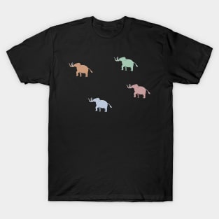 Woolly Mammoth Herd - Cute Kids Cartoon T-Shirt